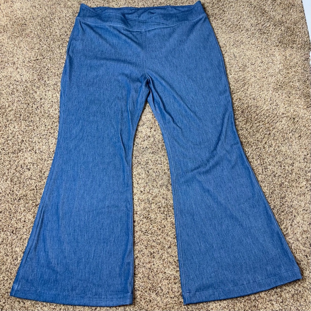 HalaraMagic™ plus size High Waist cross over super flare jeans size 3xl